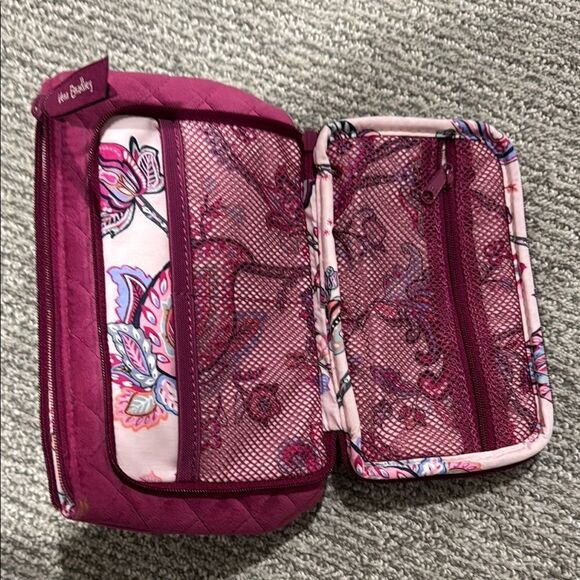 Vera Bradley Pink Quilted Cosmetic Bag - Picture 3 of 3